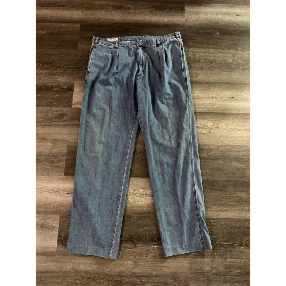 Orvis Men's Denim Jeans-Denim Blue-Size: 42x34 - Small Stain